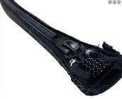 Involucro intrecciato manica nera flessibile del cavo della chiusura lampo per protezione del cavo