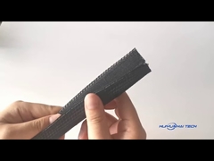 Guaina autoadesiva nera personalizzata con velcro per cablaggio