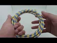 Ufficio / Casa Manica intessuta di cotone verde che protegge il cablaggio