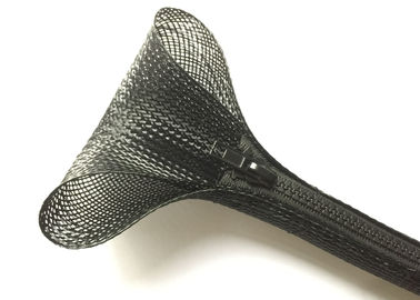comprare Resistenza all'abrasione dell'involucro intrecciata manica nera del cavo della chiusura lampo di colore alta fabbricazione online