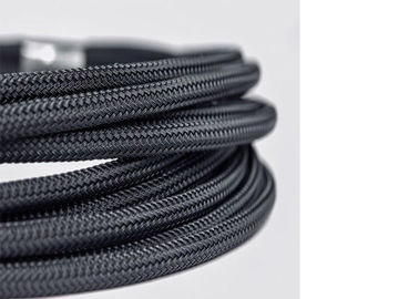 comprare Alta larghezza su ordinazione intrecciata ignifuga della manica di nylon per il cablaggio del cavo del cavo fabbricazione online