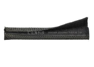comprare Involucro di chiusura del cavo intrecciato Velcro di auto nero, rivestimento del filo flessibile del Velcro fabbricazione online