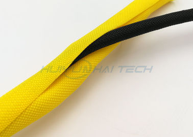 comprare Auto di resistenza della fiamma che avvolge manicotto intrecciato spaccatura per il cavo di alimentazione del computer fabbricazione online