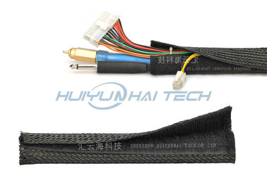 comprare Resistenza all'abrasione elettrica di colore del nero della manica del cavo del Velcro dell'isolamento fabbricazione online