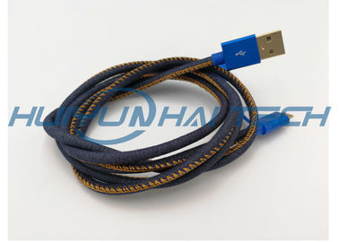 comprare Manica termoresistente del cavo del panno di qualità superiore di Mfi Jean per il cablaggio di cavo del Usb del denim fabbricazione online
