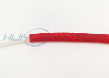 comprare Manicotto intrecciato elettrico di colore rosso della prova della fiamma per il cablaggio di cavo del cavo fabbricazione online