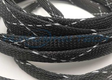 comprare Manicotto intrecciato gestione mista nera bianca del cavo per il cablaggio di cavo flessibile fabbricazione online