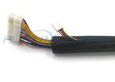 comprare Tipo aperto manica di protezione intrecciata spaccatura del cavo, manica ad alta temperatura del cavo fabbricazione online