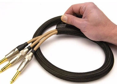 comprare Auto del poliestere F6 che avvolge abitudine di manicotto intrecciata spaccatura per il cablaggio di cavo del cavo fabbricazione online