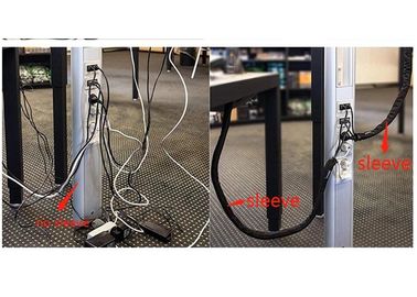 comprare Involucro del cavo intrecciato Velcro materiale dell'ANIMALE DOMESTICO, rivestimento del filo del Velcro per le Assemblee di cavi fabbricazione online