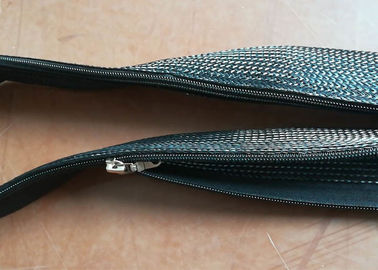 comprare L'involucro intrecciato manica nera del cavo della chiusura lampo di colore zippa sul diametro su ordinazione ordinato del cavo fabbricazione online