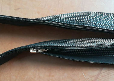 comprare L'involucro su ordinazione del cavo della manica della chiusura lampo, chiusura lampo ha intrecciato la manica per il cablaggio di cavo fabbricazione online