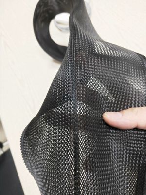 comprare Il nero piano del cablaggio della chiusura lampo dell'ANIMALE DOMESTICO ha intrecciato il manicotto dei 20.0mm con un manicotto 200.0mm fabbricazione online