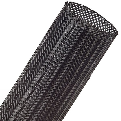 comprare Abrasione di manicotto intrecciata di nylon estensibile nera dell'UL VW-1 3-100mm resistente fabbricazione online