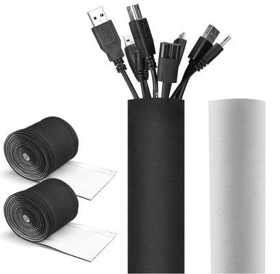 comprare Velcro del giro di Huiyunhai sulla manica Cuttable della gestione del cavo dell'involucro del cavo del neoprene fabbricazione online