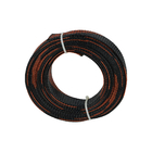 il nero di manicotto intrecciato estensibile/arancia dell'ANIMALE DOMESTICO riciclabile di 1-100mm ignifuga