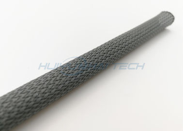 Colore nero di manicotto intrecciato estensibile di nylon ad alta densità per protezione del cavo