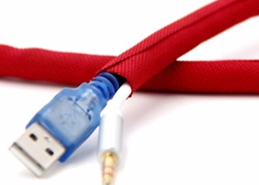 Auto caldo di taglio che avvolge poliestere di manicotto intrecciato spaccatura per i cavi di A/V HDMI